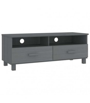 vidaXL TV Cabinet HAMAR Dark Grey 106x40x40 cm Solid Wood Pine