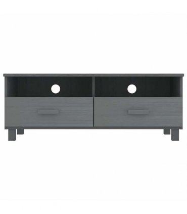 vidaXL TV Cabinet HAMAR Dark Grey 106x40x40 cm Solid Wood Pine