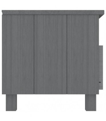 vidaXL TV Cabinet HAMAR Dark Grey 106x40x40 cm Solid Wood Pine