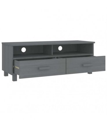 vidaXL TV Cabinet HAMAR Dark Grey 106x40x40 cm Solid Wood Pine