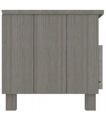 vidaXL TV Cabinet HAMAR Light Grey 106x40x40 cm Solid Wood Pine