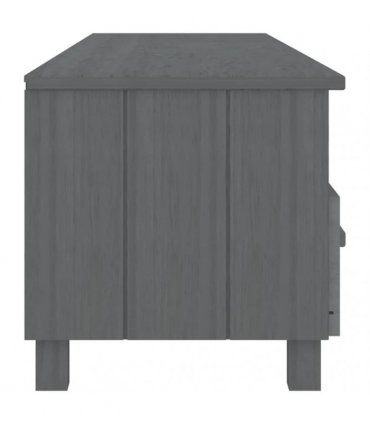 vidaXL TV Cabinet HAMAR Dark Grey 158x40x40 cm Solid Wood Pine
