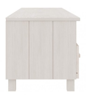 vidaXL TV Cabinet HAMAR White 158x40x40 cm Solid Wood Pine