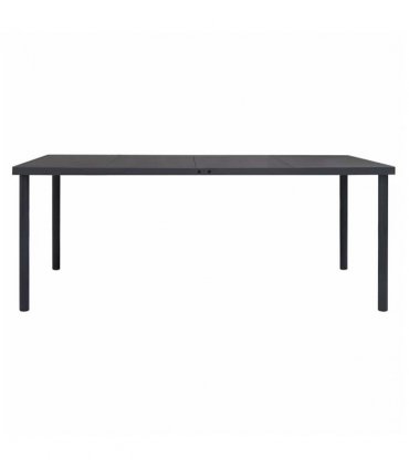 vidaXL Outdoor Dining Table Anthracite 190x90x74 cm Steel — Size: 190 x 90 x 74 cm