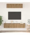 vidaXL TV Cabinet Set Wall-mounted 4 pcs Artisan Oak Engineered Wood — V0671953757