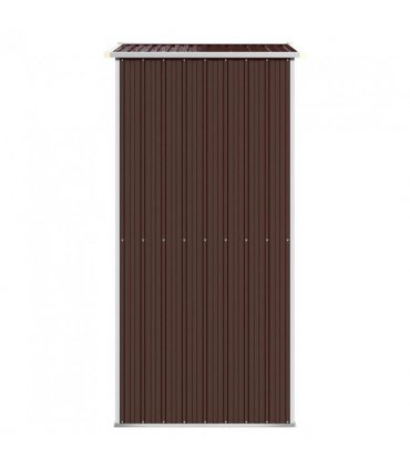 vidaXL Garden Shed Dark Brown 192x108x223 cm Galvanised Steel
