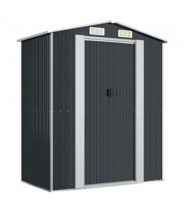 vidaXL Garden Shed Anthracite 192x108x223 cm Galvanised Steel