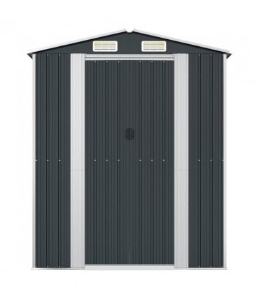 vidaXL Garden Shed Anthracite 192x108x223 cm Galvanised Steel