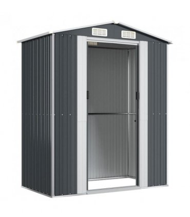 vidaXL Garden Shed Anthracite 192x108x223 cm Galvanised Steel