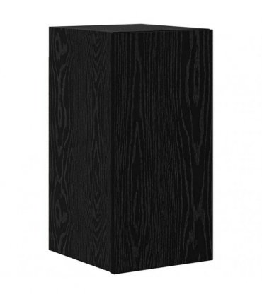 vidaXL Wall TV Cabinet Wall-mounted 3 pcs Black Oak Engineered Wood