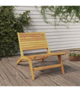 vidaXL Garden Chair | Teak | Solid teak wood | Standard | Foldable — Colour: brown, Model: without footrest