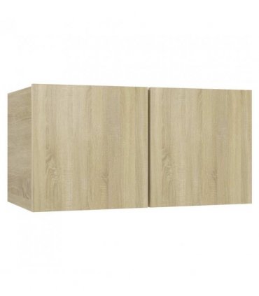 vidaXL 8 Piece TV Cabinet Set Sonoma Oak Engineered Wood — V0671953846