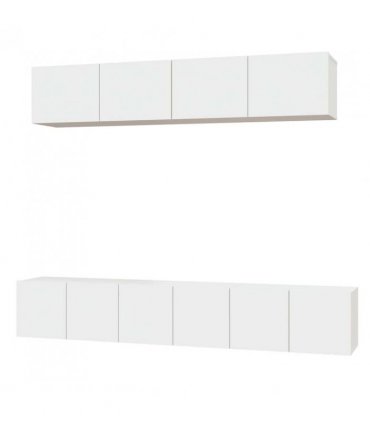 vidaXL 5 Piece TV Cabinet Set White Engineered Wood — V0671953853