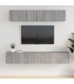 vidaXL 5 Piece TV Cabinet Set Grey Sonoma Engineered Wood