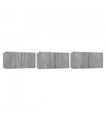 vidaXL 5 Piece TV Cabinet Set Grey Sonoma Engineered Wood