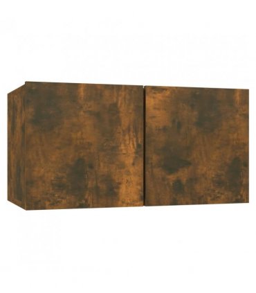 vidaXL 5 Piece TV Cabinet Set Smoked Oak Engineered Wood