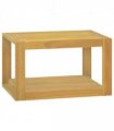 vidaXL Wall-mounted Bathroom Cabinet 60x45x35 cm Solid Wood Teak — Colour: brown, Size: 60 x 45 x 35 cm