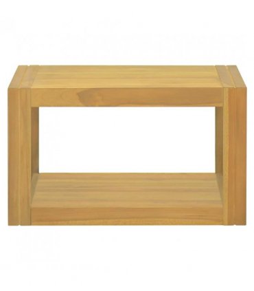 vidaXL Wall-mounted Bathroom Cabinet 60x45x35 cm Solid Wood Teak — Colour: brown, Size: 60 x 45 x 35 cm
