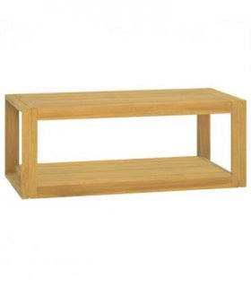 vidaXL Wall-mounted Bathroom Cabinet 90x45x35 cm Solid Wood Teak — Colour: brown, Size: 90 x 45 x 35 cm