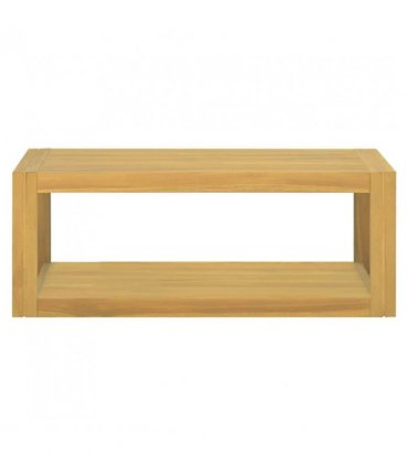 vidaXL Wall-mounted Bathroom Cabinet 90x45x35 cm Solid Wood Teak — Colour: brown, Size: 90 x 45 x 35 cm