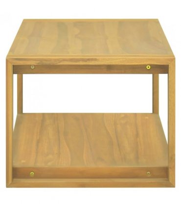 vidaXL Wall-mounted Bathroom Cabinet 90x45x35 cm Solid Wood Teak — Colour: brown, Size: 90 x 45 x 35 cm