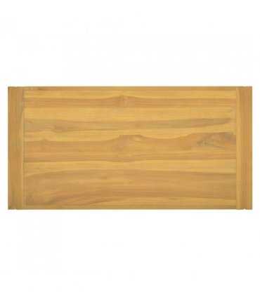 vidaXL Wall-mounted Bathroom Cabinet 90x45x35 cm Solid Wood Teak — Colour: brown, Size: 90 x 45 x 35 cm