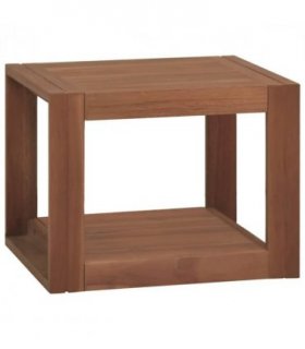 vidaXL Bathroom Cabinet 45x45x35 cm Solid Wood Teak — Colour: brown, Size: 45 x 45 x 35 cm
