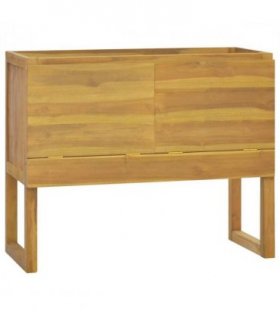 vidaXL Bathroom Cabinet 90x40x75.5 cm Solid Wood Teak — Size: 90 x 40 x 75.5 cm