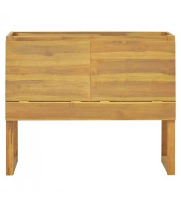 vidaXL Bathroom Cabinet 90x40x75.5 cm Solid Wood Teak — Size: 90 x 40 x 75.5 cm