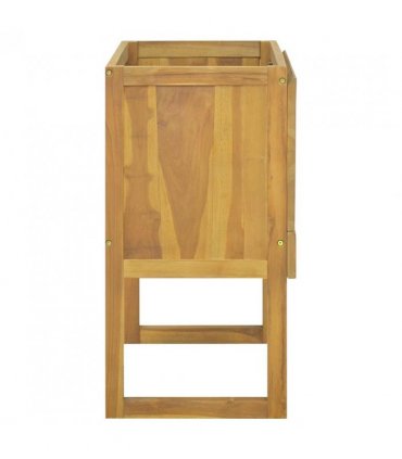 vidaXL Bathroom Cabinet 90x40x75.5 cm Solid Wood Teak — Size: 90 x 40 x 75.5 cm