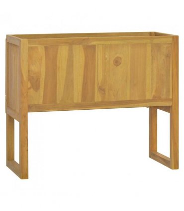 vidaXL Bathroom Cabinet 90x40x75.5 cm Solid Wood Teak — Size: 90 x 40 x 75.5 cm