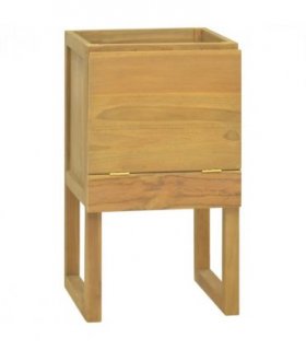 vidaXL Bathroom Cabinet 41x40x75 cm Solid Wood Teak — Size: 41 x 40 x 75 cm
