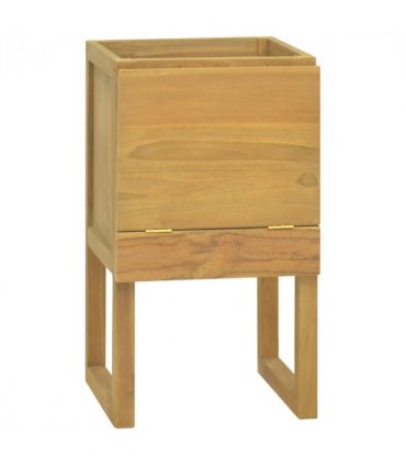 vidaXL Bathroom Cabinet 41x40x75 cm Solid Wood Teak — Size: 41 x 40 x 75 cm