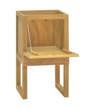 vidaXL Bathroom Cabinet 41x40x75 cm Solid Wood Teak — Size: 41 x 40 x 75 cm