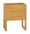 vidaXL Bathroom Cabinet 60x40x75 cm Solid Wood Teak — Size: 60 x 40 x 75 cm
