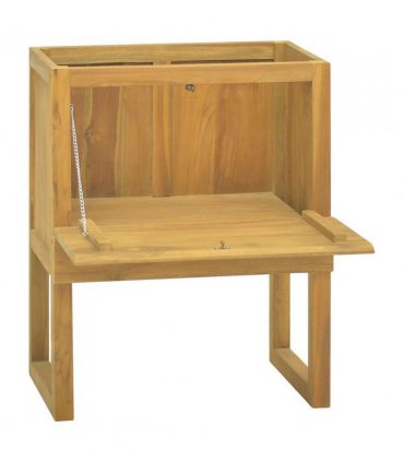 vidaXL Bathroom Cabinet 60x40x75 cm Solid Wood Teak — Size: 60 x 40 x 75 cm