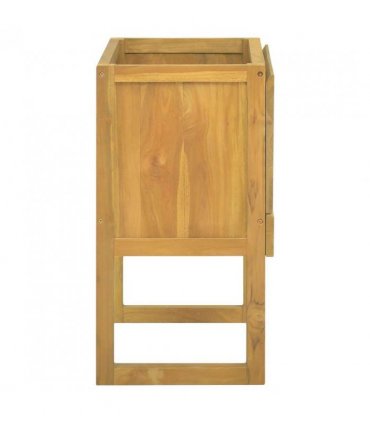 vidaXL Bathroom Cabinet 60x40x75 cm Solid Wood Teak — Size: 60 x 40 x 75 cm