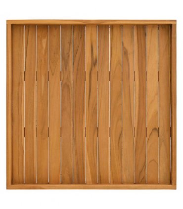 vidaXL Serving Tray 70x70 cm Solid Teak Wood — Size: 70 x 70 cm