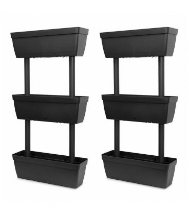 vidaXL Garden Planter 6 pcs 100 cm Anthracite