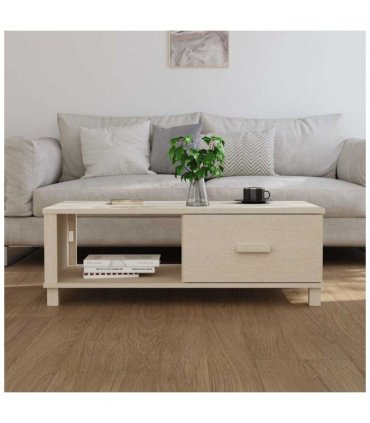 vidaXL Coffee Table HAMAR Honey Brown 100x55x35 cm Solid Wood Pine