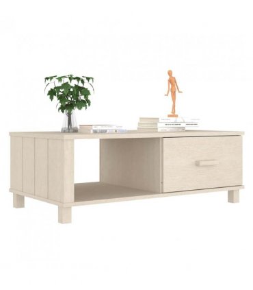 vidaXL Coffee Table HAMAR Honey Brown 100x55x35 cm Solid Wood Pine