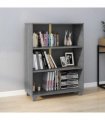 vidaXL Book Cabinet HAMAR Dark Grey 85x35x112 cm Solid Wood Pine