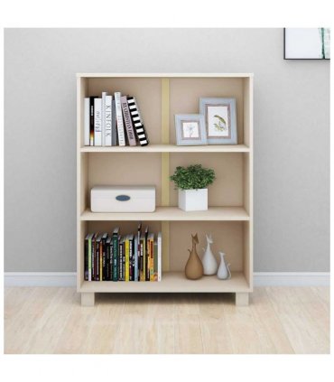 vidaXL Book Cabinet HAMAR Honey Brown 85x35x112 cm Solid Wood Pine