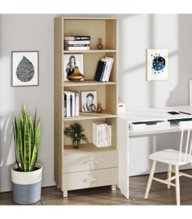 vidaXL Highboard HAMAR Honey Brown 60x35x180 cm Solid Wood Pine