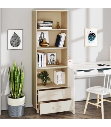 vidaXL Highboard HAMAR Honey Brown 60x35x180 cm Solid Wood Pine
