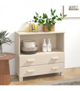 vidaXL Sideboard HAMAR Honey Brown 85x35x80 cm Solid Wood Pine