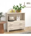 vidaXL Sideboard HAMAR Honey Brown 85x35x80 cm Solid Wood Pine