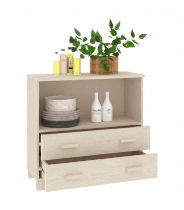 vidaXL Sideboard HAMAR Honey Brown 85x35x80 cm Solid Wood Pine