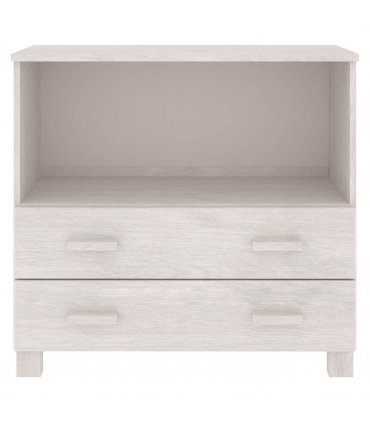 vidaXL Sideboard HAMAR White 85x35x80 cm Solid Wood Pine