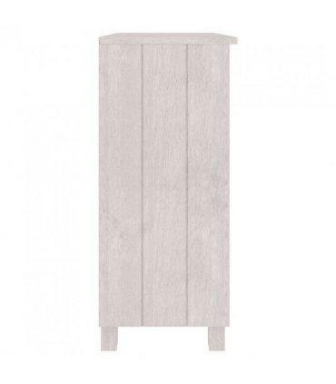 vidaXL Sideboard HAMAR White 85x35x80 cm Solid Wood Pine — V0671953985